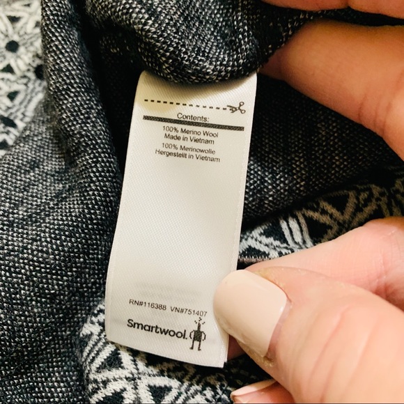 Smart Wool Long Sleeve Wool Base Layer Black XS - Picture 7 of 7